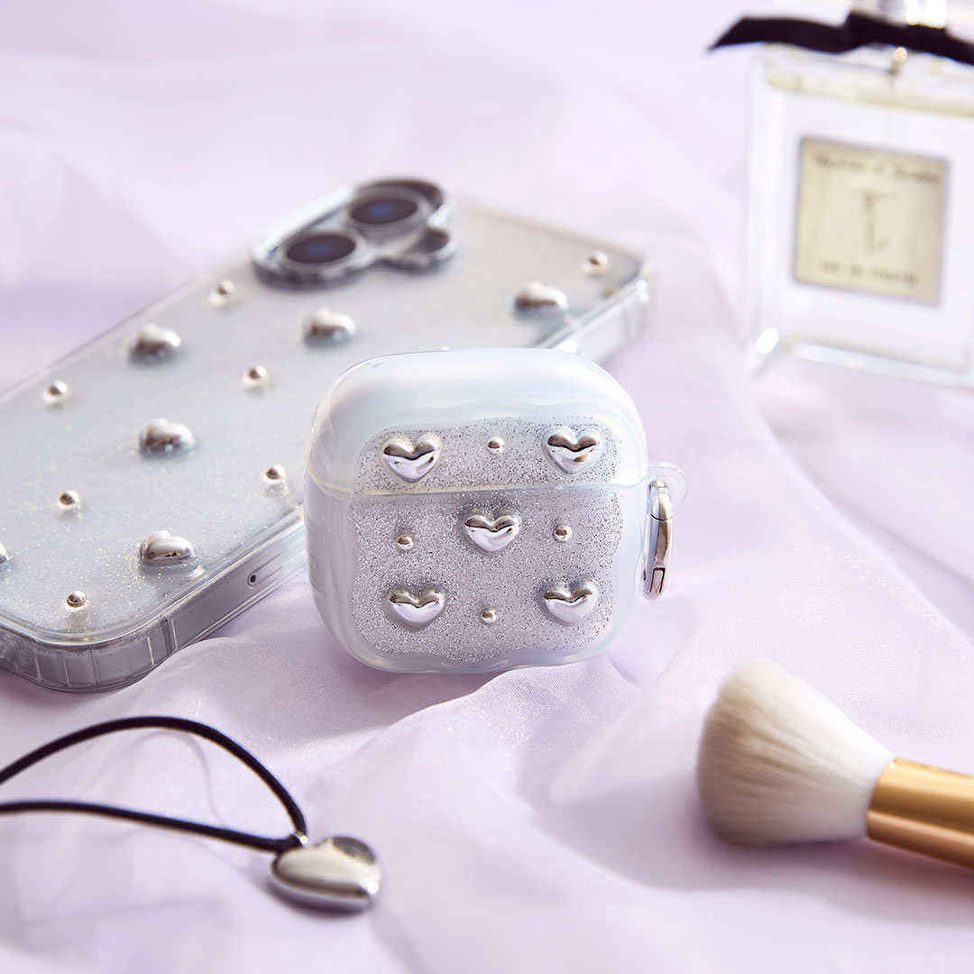 [AirPods Pro(第3世代)/AirPods(第4世代)専用]PHONEAR なみ型 AirPodsケース Shiny Gem pods