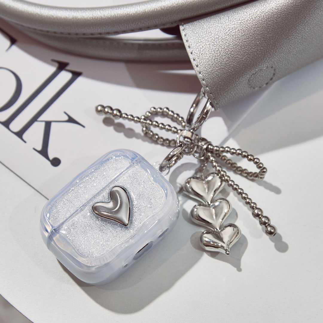 [AirPods Pro(第3世代)/AirPods(第4世代)専用]PHONEAR なみ型 AirPodsケース Shiny Gem pods