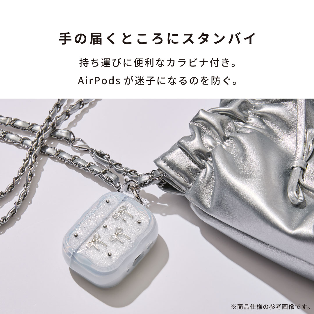 [AirPods Pro(第3世代)/AirPods(第4世代)専用]PHONEAR なみ型 AirPodsケース Shiny Gem pods