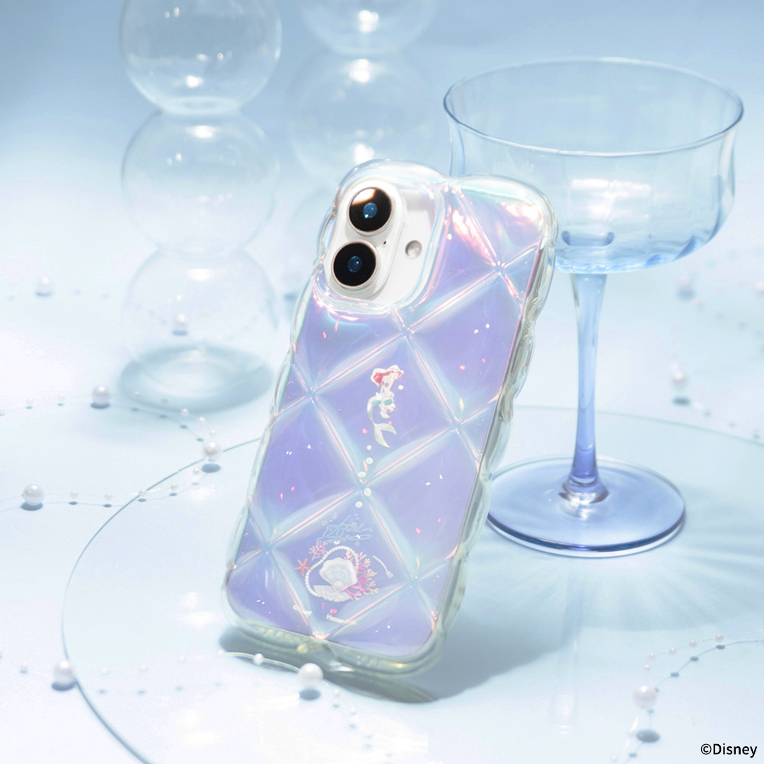 【新】[iPhone 16/15/14/13専用]ディズニーキャラクター クリアキルティングケース
