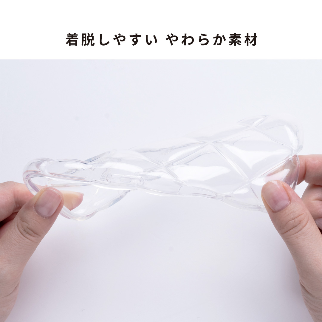 【新】[iPhone 16/15/14/13専用]ディズニーキャラクター クリアキルティングケース