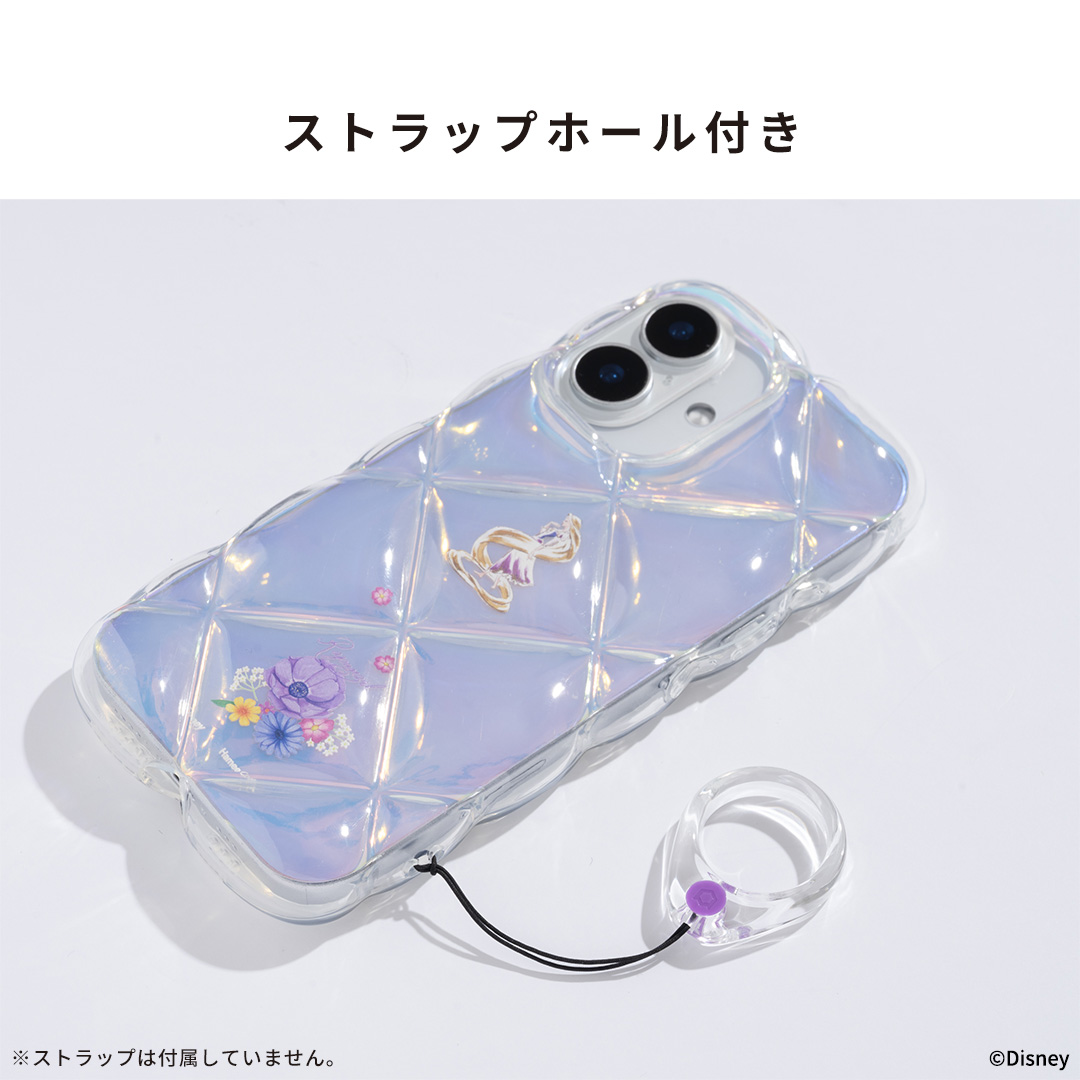 【新】[iPhone 16/15/14/13専用]ディズニーキャラクター クリアキルティングケース