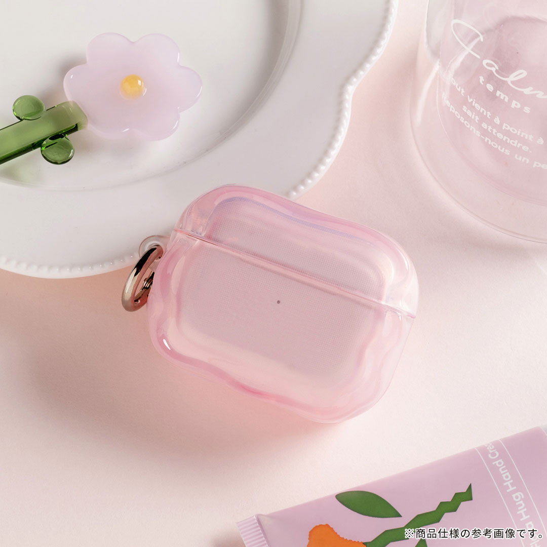 [Airpods Pro(第2/1世代)専用]PHONEAR なみ型 Airpodsケース macaron(ホワイト／バニラ)