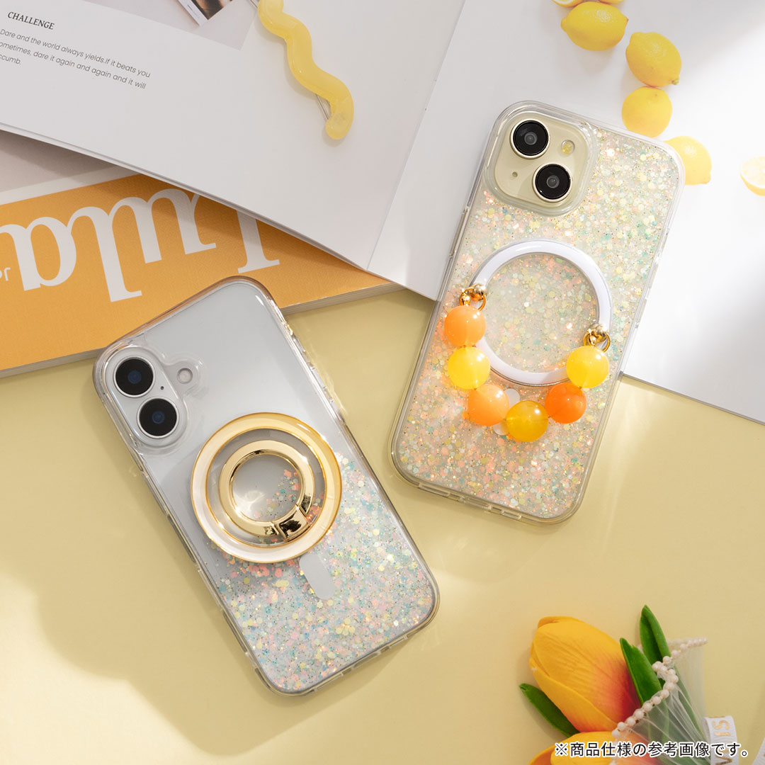 使うたび、気分もキラめく。twinkle Magsafe対応 グリッターケース。