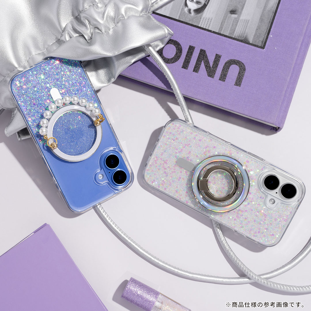 使うたび、気分もキラめく。twinkle Magsafe対応 グリッターケース。