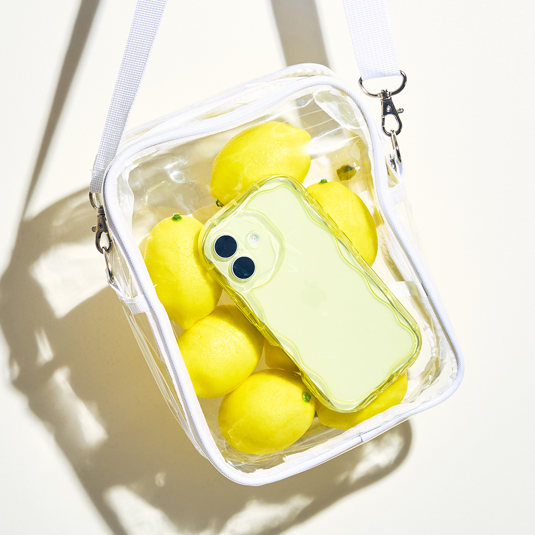 【新】[iPhone 15専用]PHONEAR ウェーブスタイルスマホケース(シルバー)