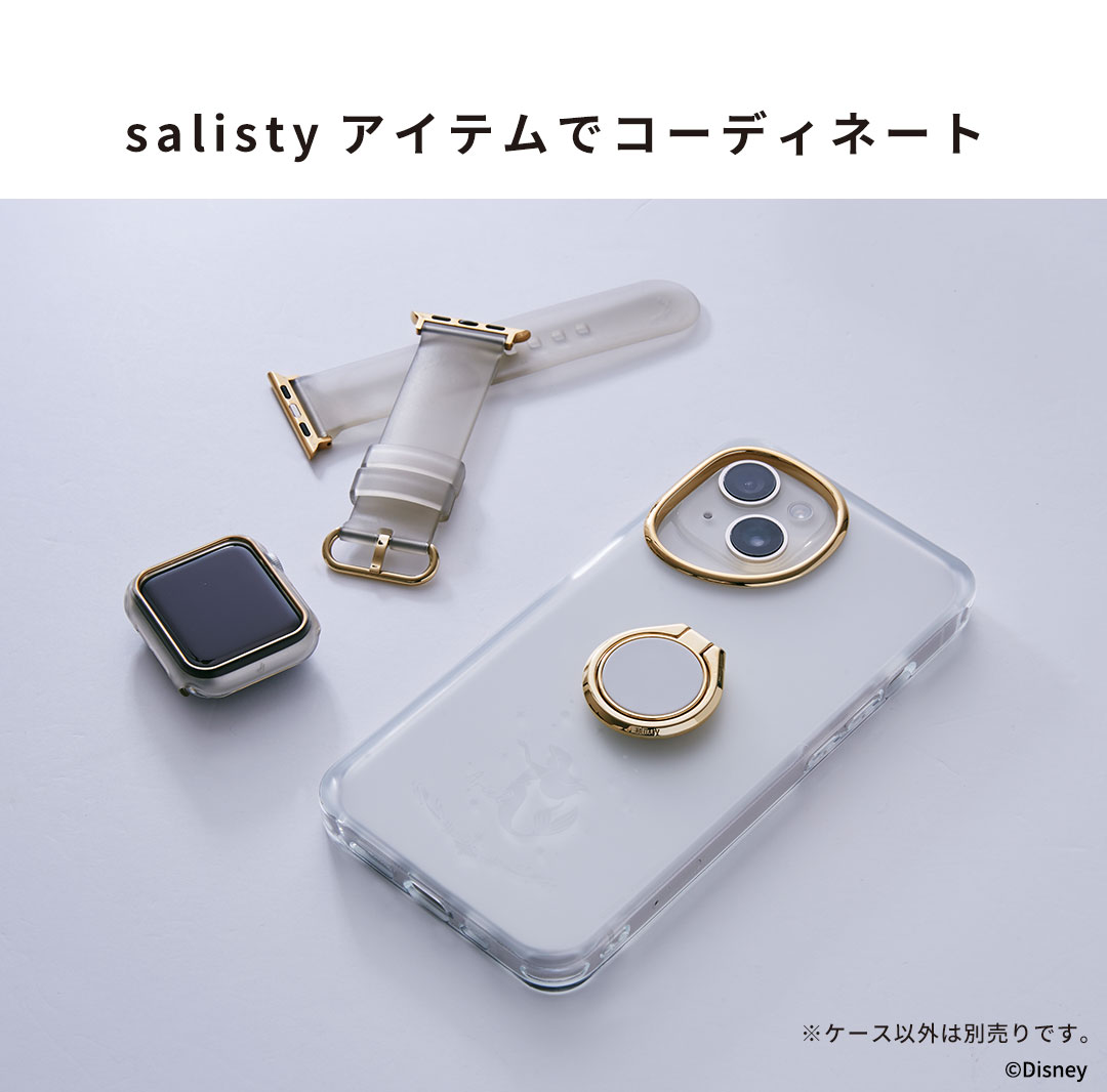 [iPhone 15/14/13専用]ディズニーキャラクター salisty(サリスティ)クリアカラー耐衝撃ハードケース