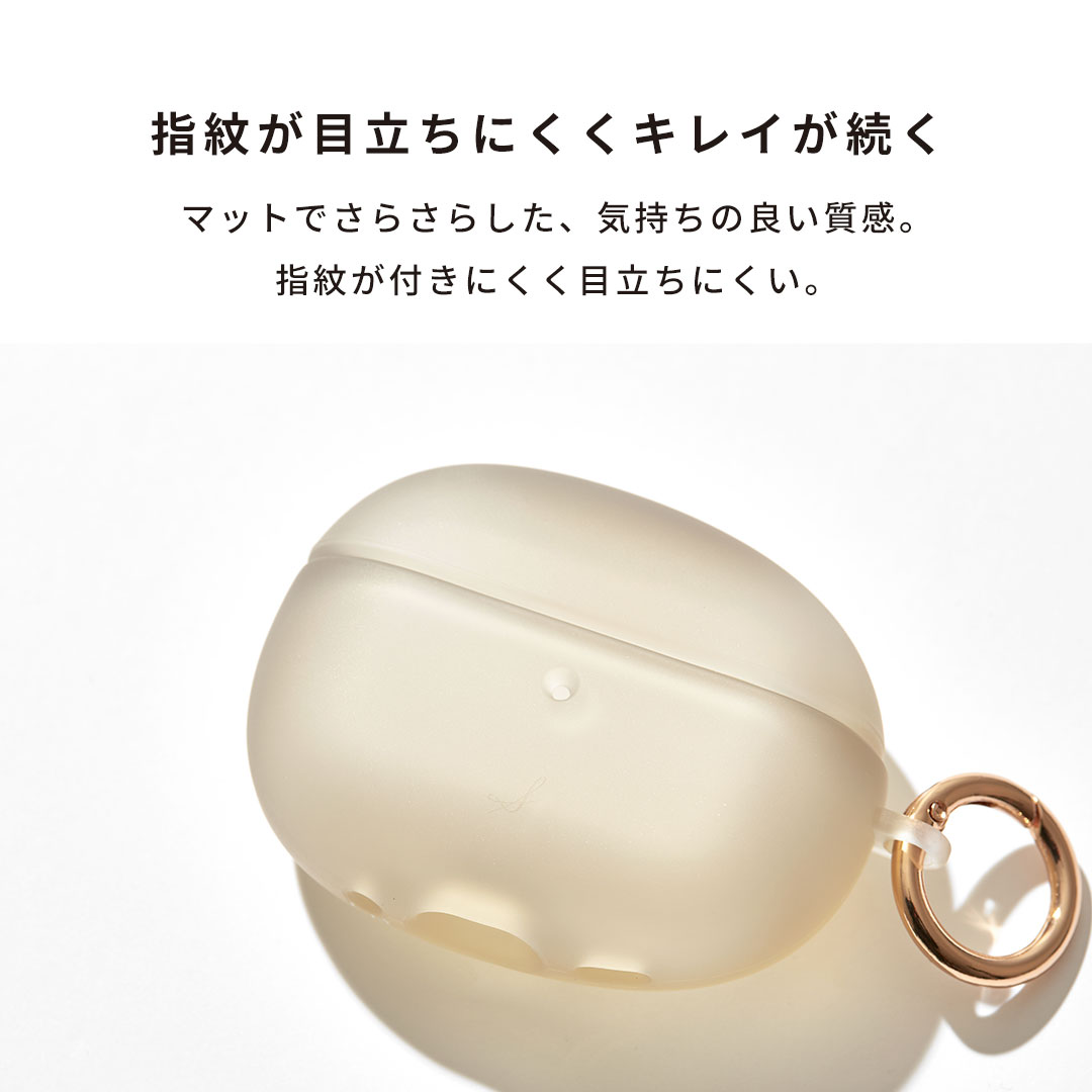 [AirPods Pro(第2/1世代)専用]salisty(サリスティ)クリアカラー耐衝撃ケース(チャコールブラック)