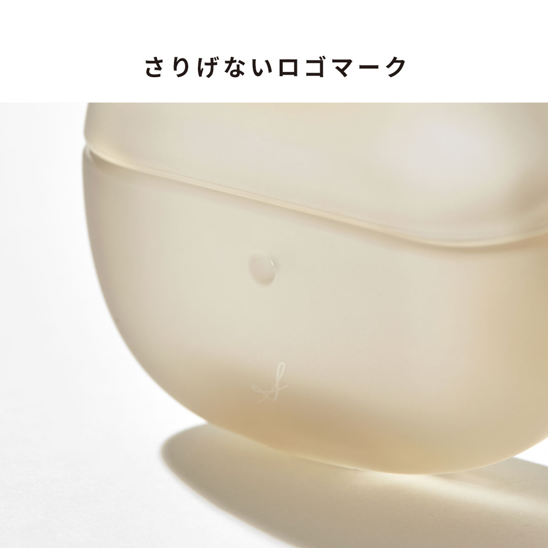 [AirPods Pro(第2/1世代)専用]salisty(サリスティ)クリアカラー耐衝撃ケース(チャコールブラック)