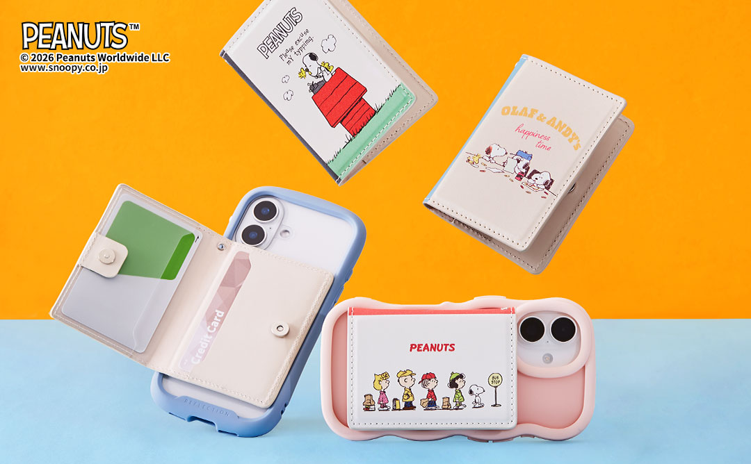 【新】PEANUTS/ピーナッツ BookType MagSafe対応カードウォレット(ドッグハウス)