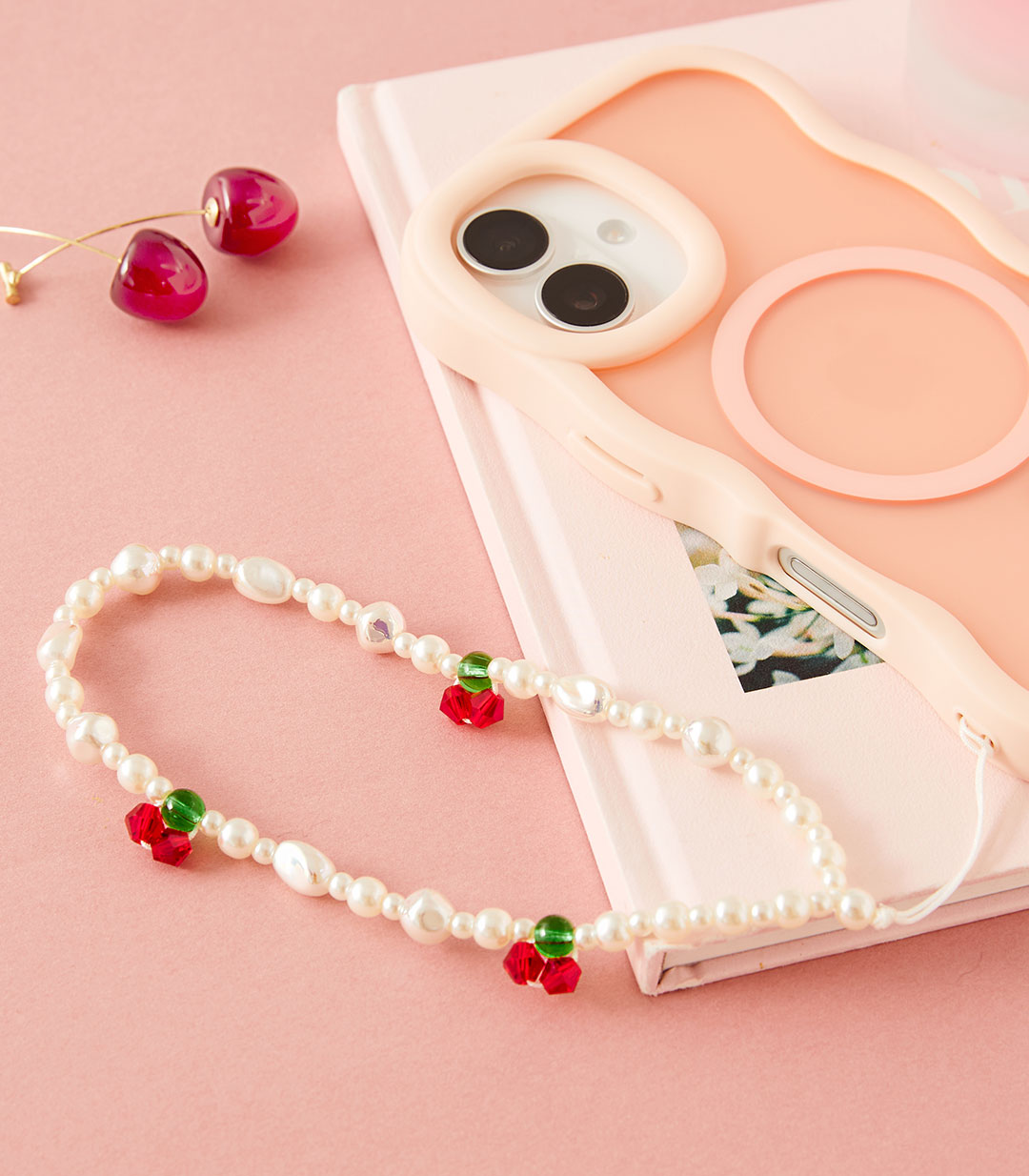 【新】tokitam ビーズストラップ(シルバースター/クリア)