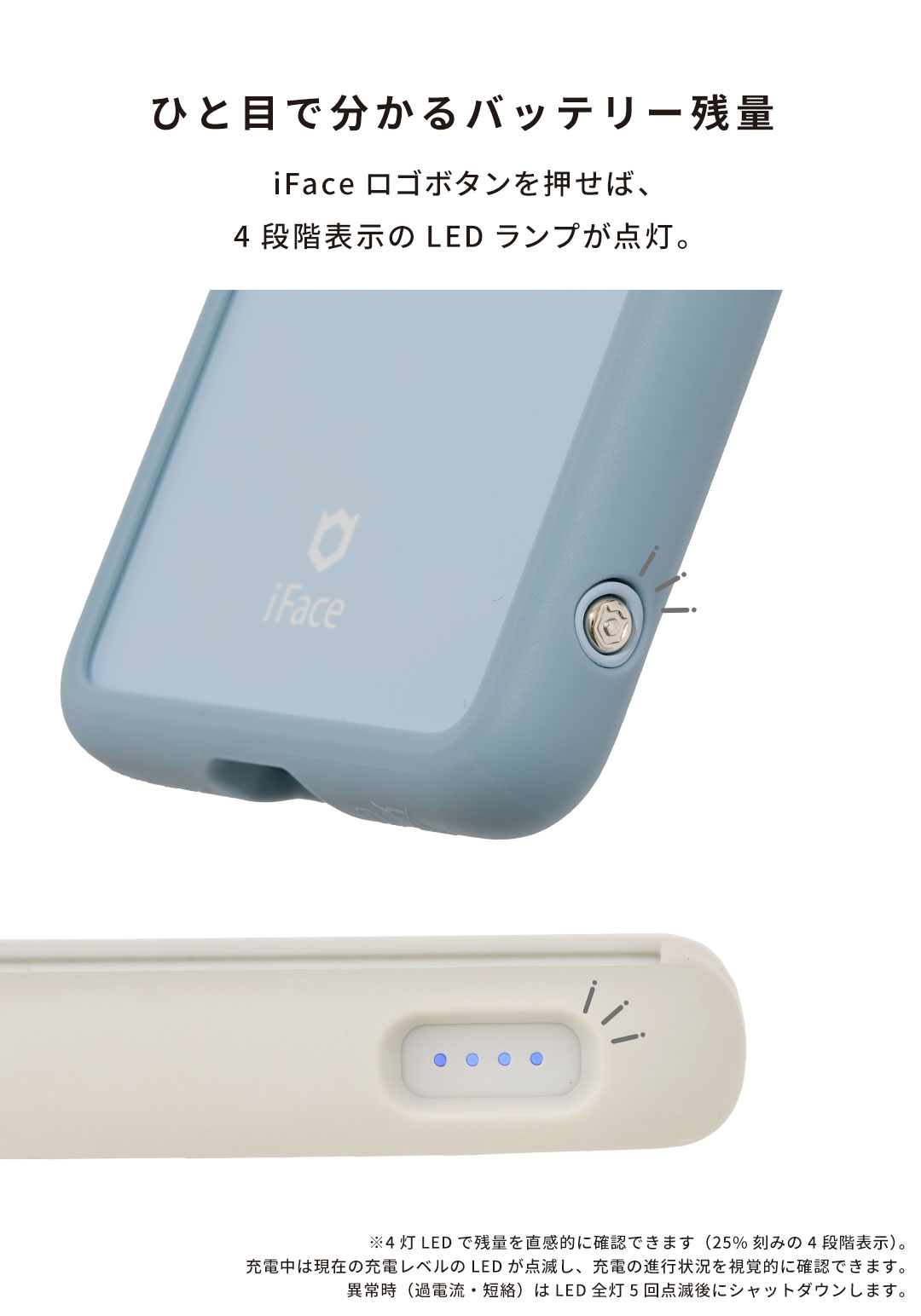 iFace SafePaq 半固体モバイルバッテリー 5000mAh