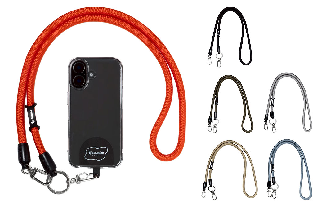 【新】YOSEMITE ヨセミテ 2WAY MOBILE STRAP(MAD BLACK/マッドブラック)