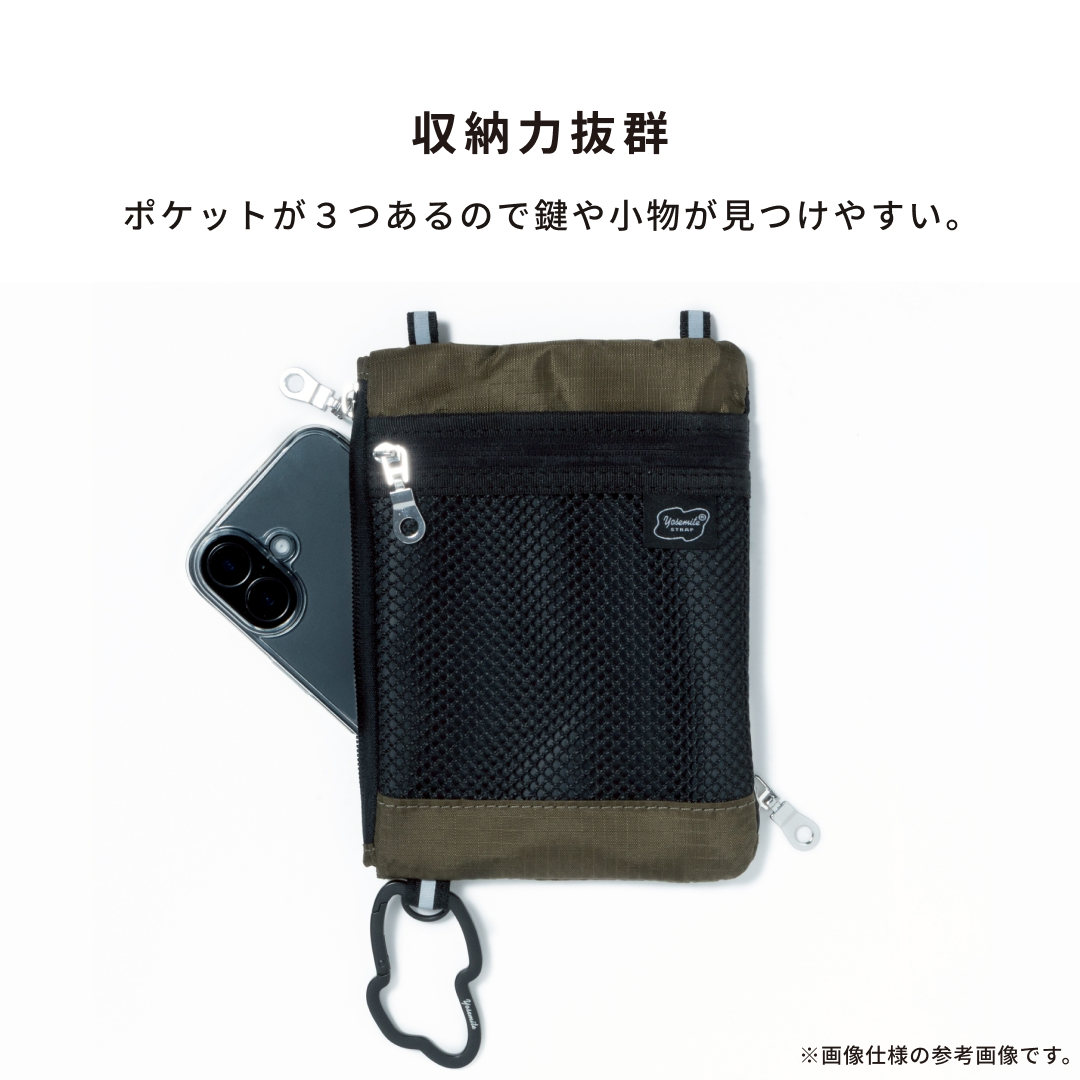 【新】YOSEMITE ヨセミテ PHONE CASE BAG(KHAKI/カーキ)