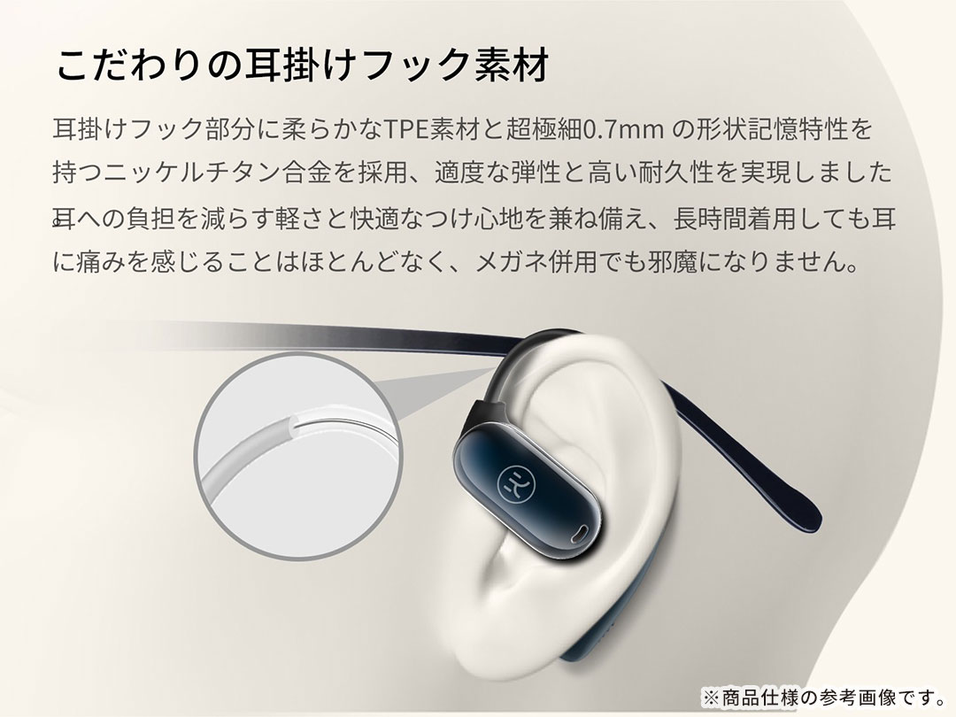 KING LUCKY Bluetooth5.3対応 オープンイヤー 完全ワイヤレスイヤホン i31pro Max
