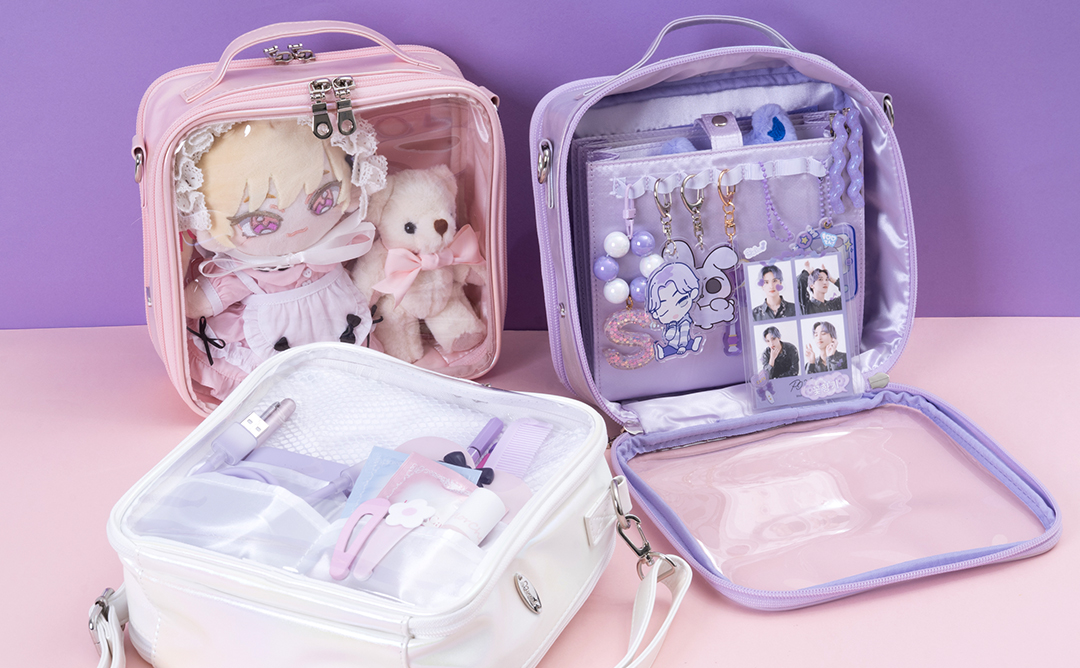 Mineed by Osel 合皮ストレージ 2WAY ショルダーバッグ(パールホワイト)