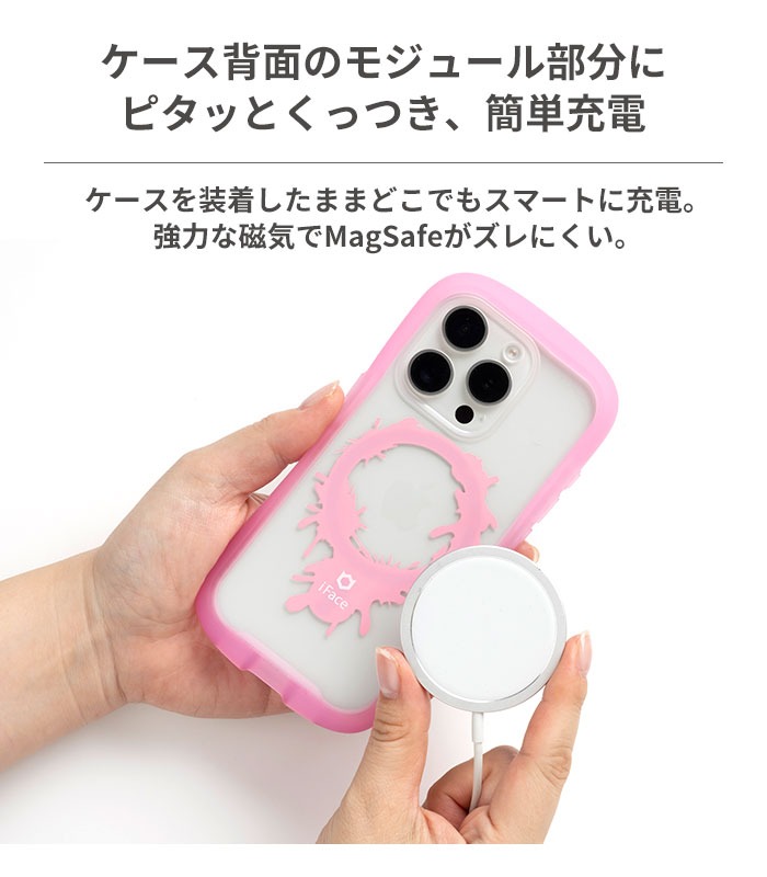 [iPhone 15専用]2026福袋 MagSafe対応iFaceクリアケースとNeoカラーのお得な5点セット(オレンジ)