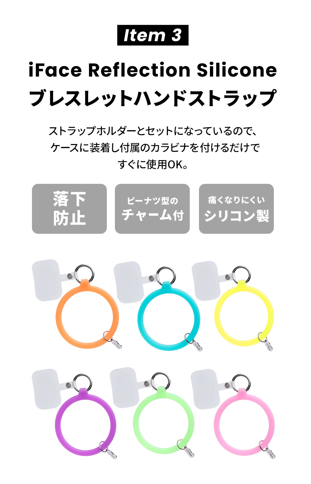 [iPhone 15専用]2026福袋 MagSafe対応iFaceクリアケースとNeoカラーのお得な5点セット(オレンジ)