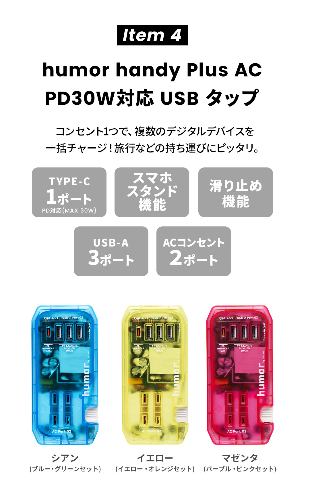 [iPhone 15専用]2026福袋 MagSafe対応iFaceクリアケースとNeoカラーのお得な5点セット(オレンジ)